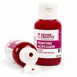 Akrilna barva 50 ml temno rdeča. Idealna za ustvarjanje, slikanje in dekoracijo na različnih površinah. Enostavna za uporabo.