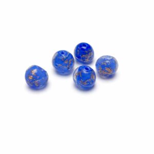 Steklena perla, modre barve 8 mm (1 kos)