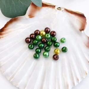 Perla mix mint barv 6 mm (20 kos)