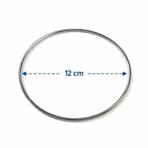 Kovinski obroč za makrame 12 cm