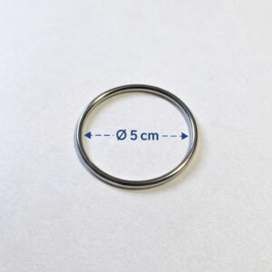 Kovinski obroč za makrame 5 cm