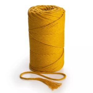 Makrame preja 3 mm, 140 m, GORČICA