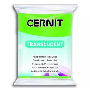 translucent, zelena 56g cernit